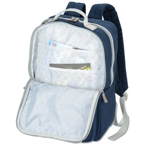 Additional Image 2 - a white backpack with a zipper