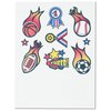 View Image 2 of 3 of Temporary Tattoo Mini Sheet- Sports