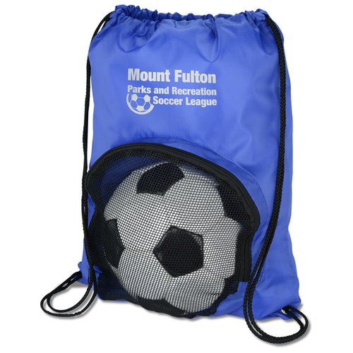 Additional Image 1 - a blue bag with a football ball in it