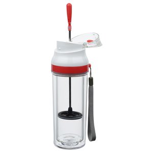 Additional Image 1 - a clear and red bottle with a red handle