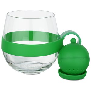 Additional Image 1 - a glass with a green handle