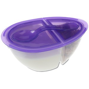 Additional Image 3 - a purple and white bowl