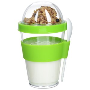 Additional Image 2 - a green and white cup with a lid