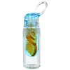 a water bottle with a straw