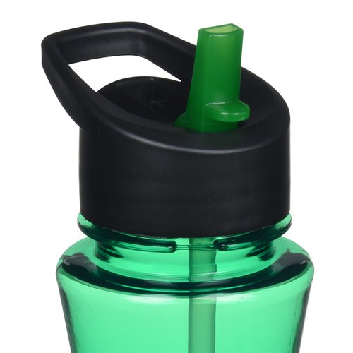 Additional Image 1 - a green water bottle with a black straw