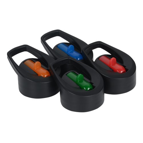 Additional Image 1 - a group of black round objects with different colors