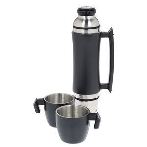Additional Image 1 - a black thermos and two cups