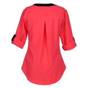 Additional Image 1 - a red shirt with black trim
