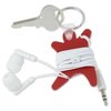 View Image 3 of 3 of Ear Bud Wrap Keychain