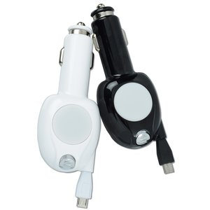 Additional Image 2 - a black and white charger plugged into a white background