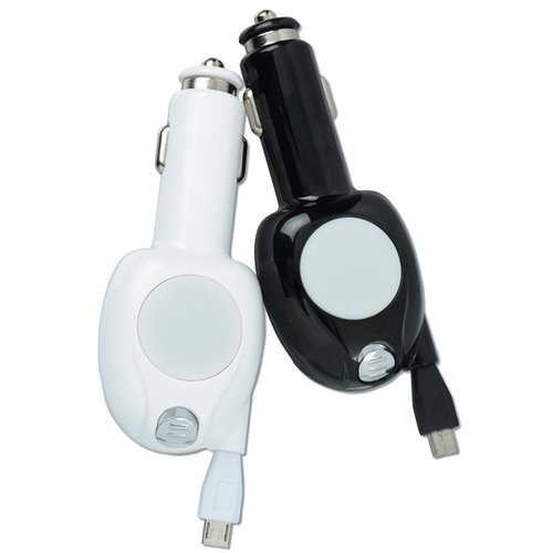 Additional Image 2 - a black and white charger plugged into a white background