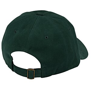 Additional Image 1 - a green hat with a brown strap