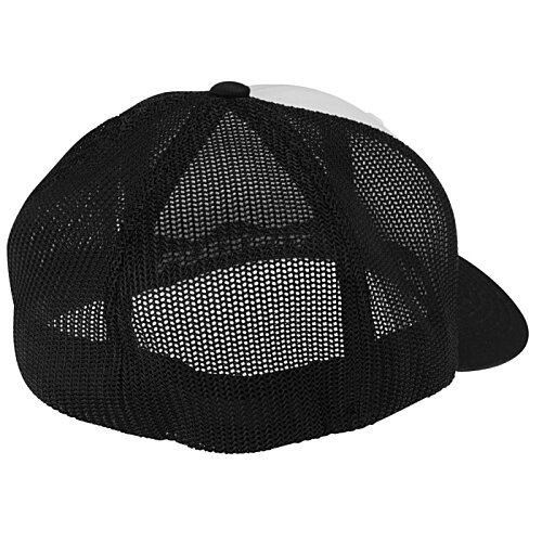 Additional Image 1 - a black hat with a mesh cap