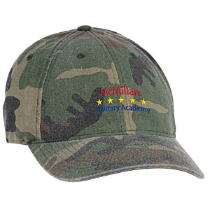 Additional Image 3 - a green hat with a red and yellow design