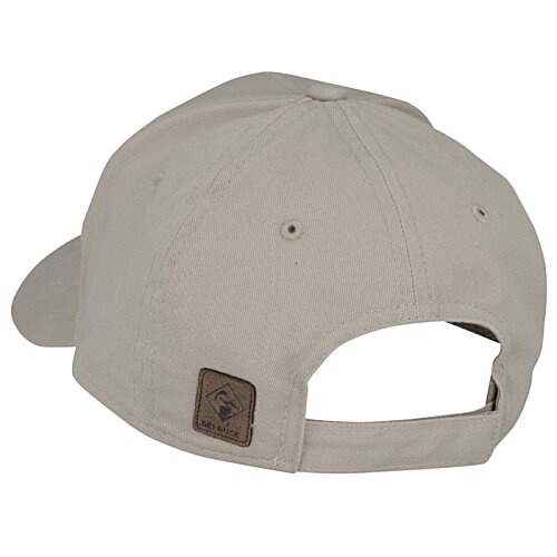 Additional Image 1 - a white hat with a brown patch