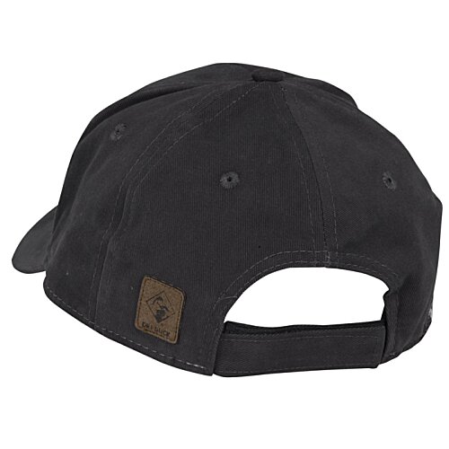 Additional Image 1 - a black hat with a brown patch