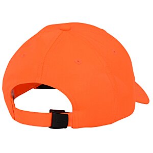 Additional Image 1 - an orange hat with a black strap