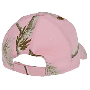 Additional Image 1 - a pink hat with a brown and white design