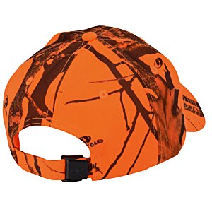 Additional Image 1 - an orange hat with a black strap