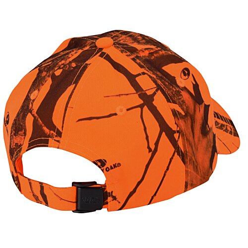 Additional Image 1 - an orange hat with a black strap