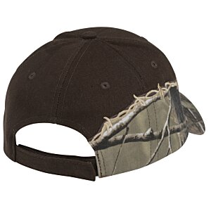 Additional Image 1 - a brown hat with a torn edge