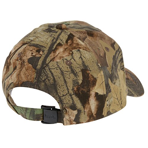 Additional Image 1 - a camouflage hat with a black strap