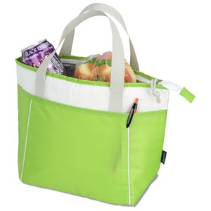 Additional Image 1 - a green bag with white trim
