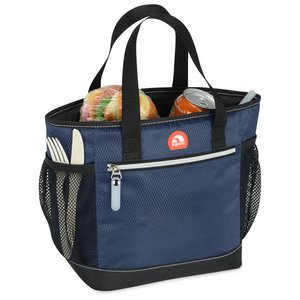 Additional Image 2 - a blue bag with a black handle