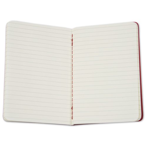 Additional Image 2 - a white notebook with a red stripe