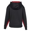 View Image 2 of 2 of Performance Fleece Colorblock Hoodie - Youth - Embroidered