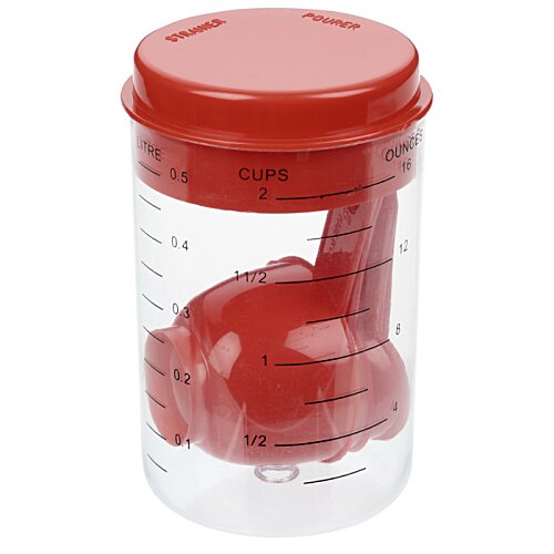 Additional Image 4 - a plastic container with a red lid