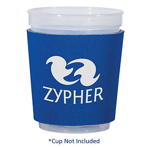 Additional Image 2 - a blue cup with white text