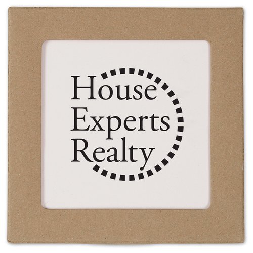 Additional Image 3 - a square brown frame with black text