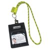 Additional Image 1 - a black badge with a green lanyard