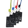 Additional Image 3 - a group of black tags with colorful straps