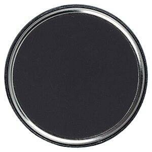 Additional Image 1 - a black circle with silver border