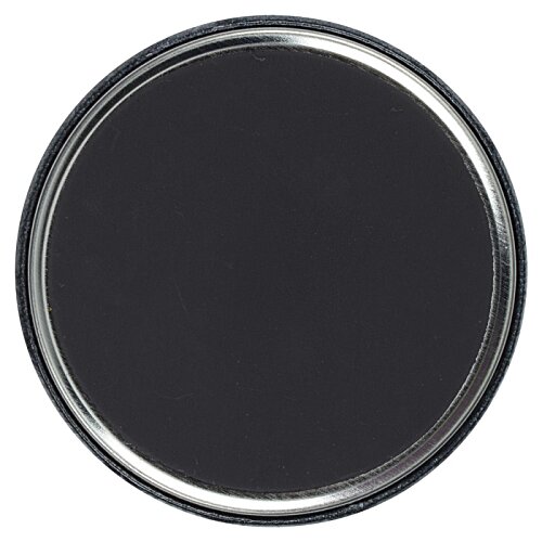 Additional Image 1 - a black circle with silver border