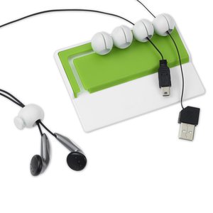 Additional Image 3 - a green and white box with black headphones