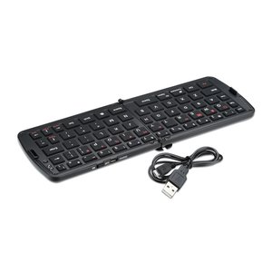 Additional Image 1 - a black keyboard with a cord