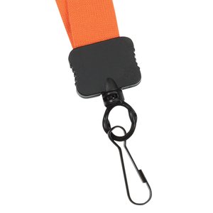 Additional Image 1 - a close up of an orange lanyard