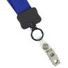 View Image 2 of 2 of Lanyard - 7/8" - 32" - Snap with Metal Bulldog Clip - 24 hr