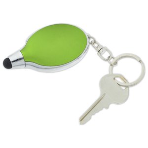 Additional Image 4 - a key chain with a green oval object