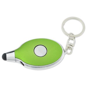 Additional Image 5 - a green keychain with a key ring