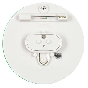 Additional Image 1 - a white circular object with a black and white object in the middle