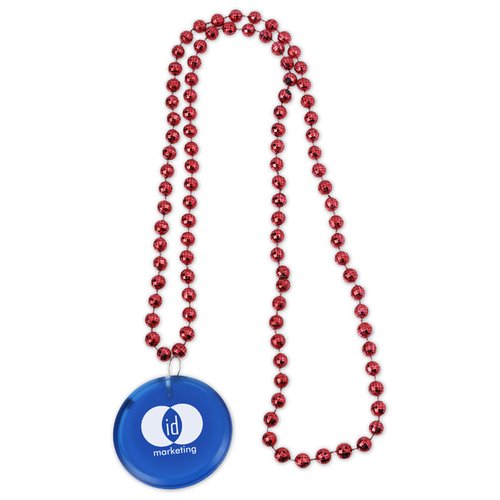 Additional Image 2 - a blue and red necklace