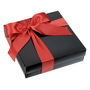 Additional Image 1 - a black box with a red ribbon