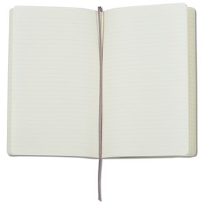 Additional Image 1 - a white notebook with a metal band