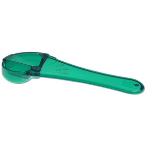 Additional Image 1 - a green plastic spoon with a black handle