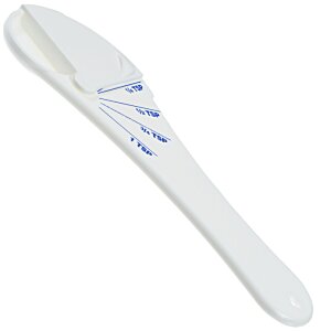 Additional Image 1 - a white plastic knife with blue hand print