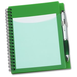 Additional Image 2 - a green notebook with a pen